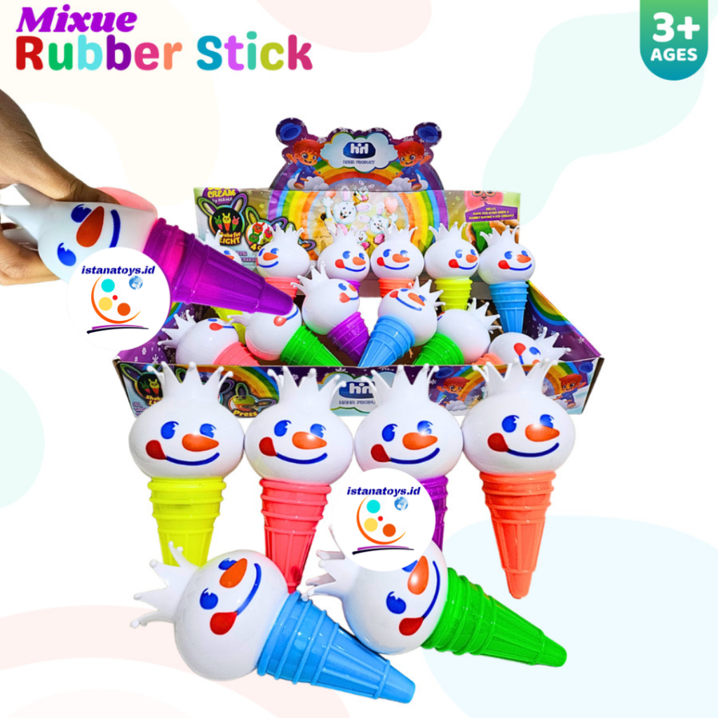 ID ของเล่นยางติดเด็กพร้อมไฟ Mixue