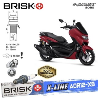 หัวเทียน Brisk X-Line AOR12-X8 Nmax 2020