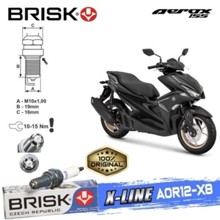 หัวเทียน Brisk X-Line AOR12-X8 Aerox 155