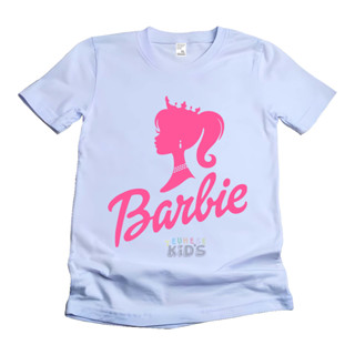 (ฟรีชื่อ) เสื้อยืด ลาย BARBIE พรีเมี่ยม สําหรับเด็ก