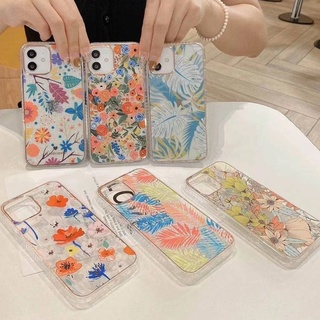 รูปแบบดอกไม้ Softcase/ดอกไม้สําหรับ Iphone 7/8+/xs/xs/xr/xsmax/iPhone 11/11 promax iPhone 12/12pro/1