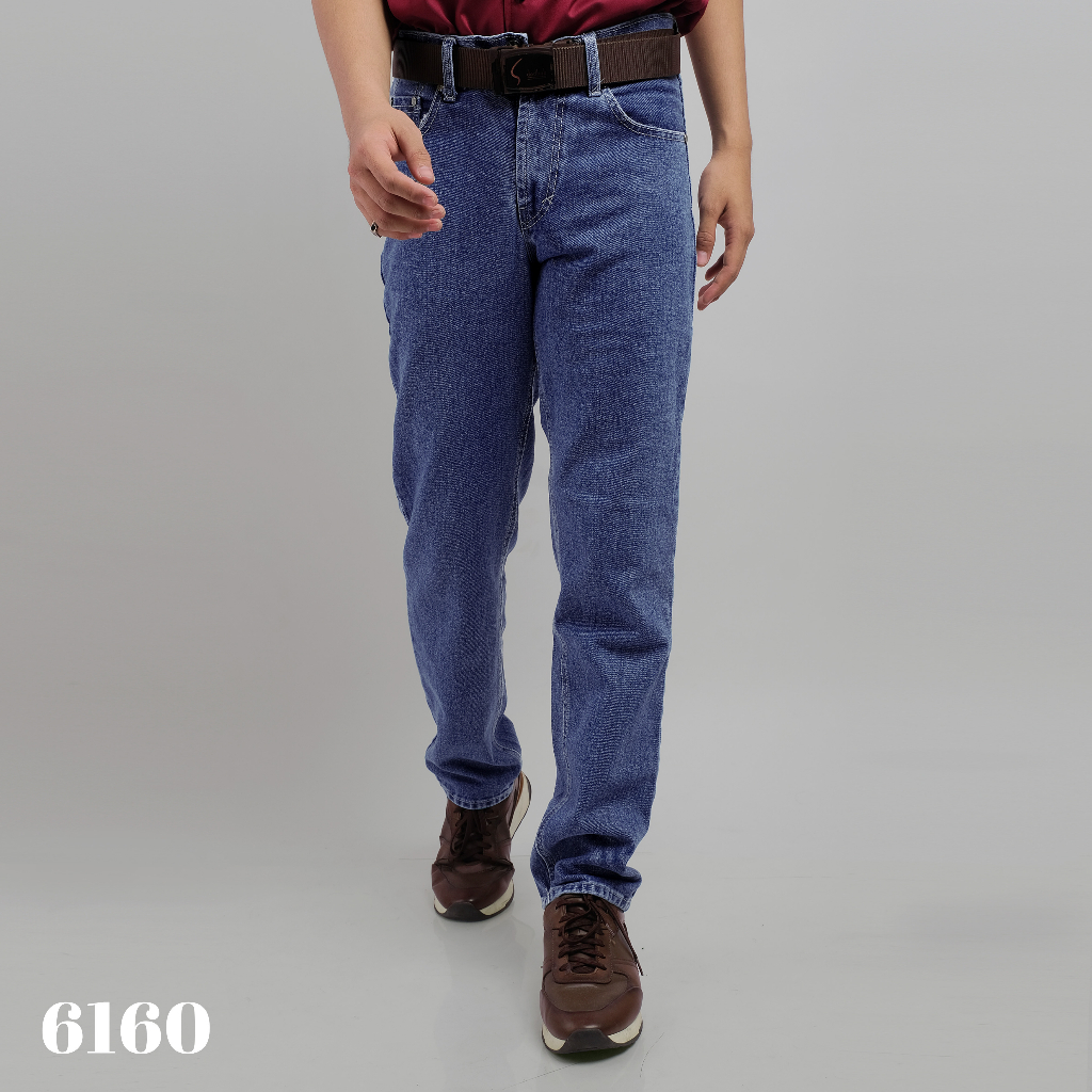 Dgm Fashion Long Plain Blue Jeans 6160