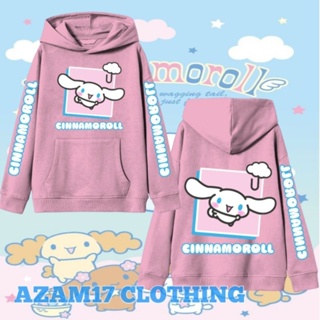 เสื้อแจ็กเก็ตกันหนาว มีฮู้ด ลาย Cinnamoroll Sanrio สําหรับเด็กผู้ชาย และเด็กผู้หญิง