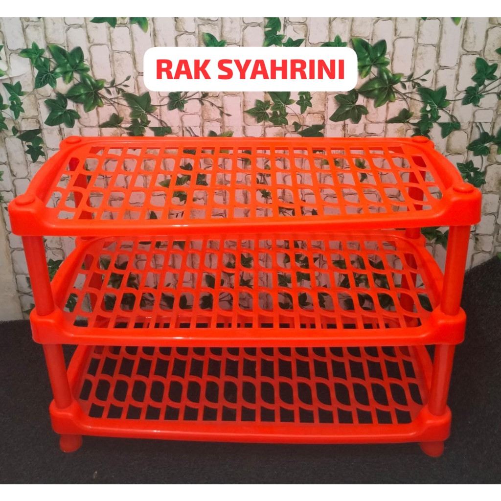 SHOE RACK 3-TIER RACK ชั้นวางพลาสติก/ชั้นวางรองเท้าแตะ/STACKING RACK / แร็คอเนกประสงค์
