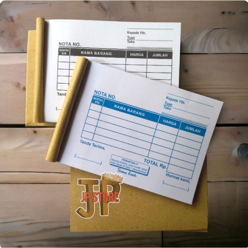 CASH NOTE 1/8 FOLIO 1 PLY & 2 PLY - READY TO SHIP