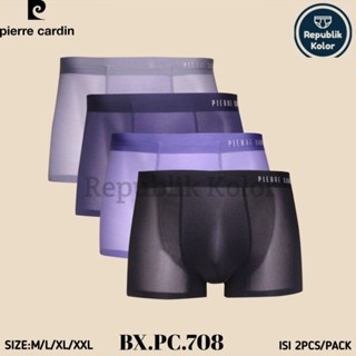 Pierre CARDIN กางเกงบ็อกเซอร์ PC 708 สําหรับผู้ชาย 2 ชิ้น