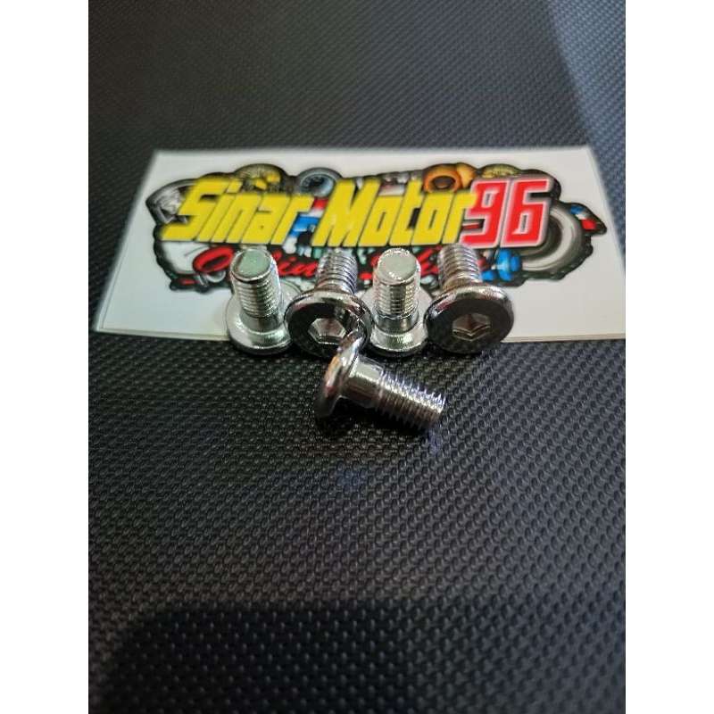 BOLT DISC ด้านหน้าชัตเตอร์ YAMAHA CROME CHROME 8x25 VEGA R SCORPIO MX FINO FIZR F1ZR MIO JUPITER คุณ