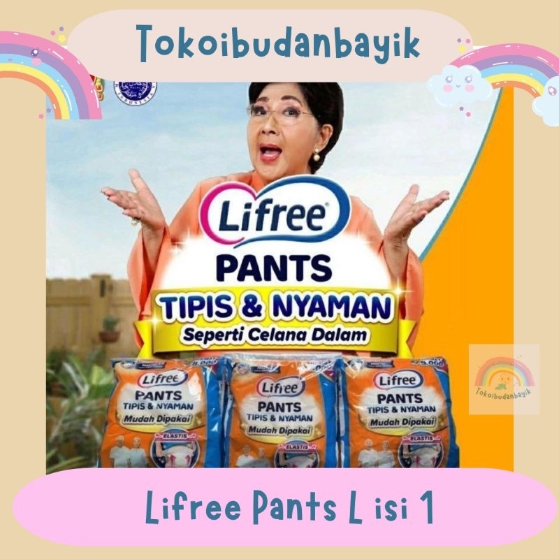 Lifree ผ้าอ้อม แบบกางเกง สําหรับผู้ใหญ่ M1 L1 XL1