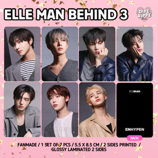 Enh PHOTOCARD - ELLE MAN BEHIND PHOTO SKETCH ENHYPEN