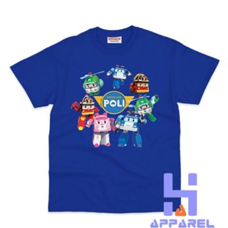 เสื้อยืด พิมพ์ลาย Robocar POLI สําหรับเด็ก