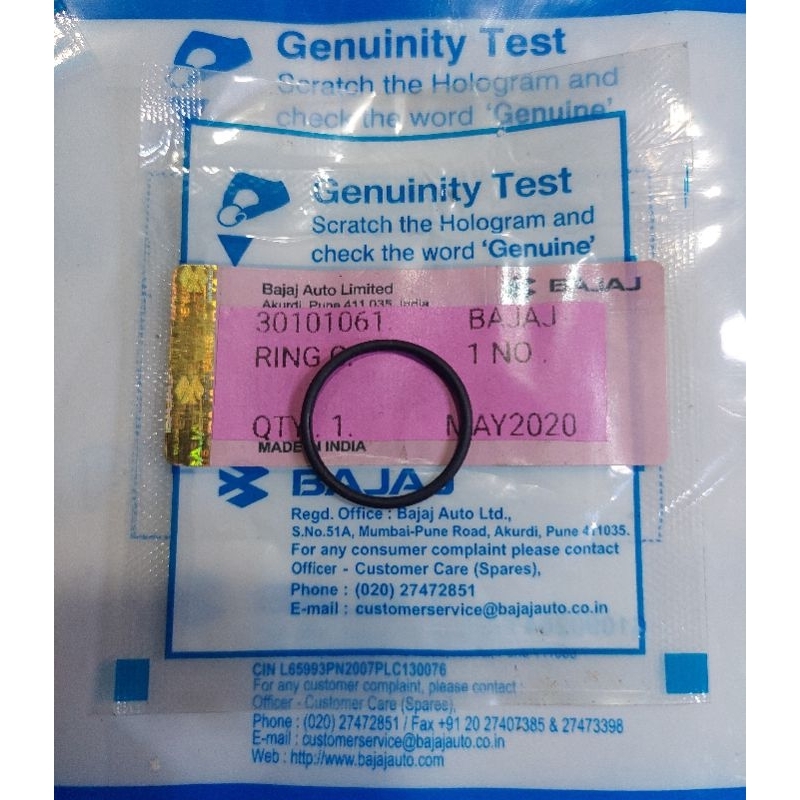 Bajaj Pulsar เกียร์หน้าเพลา O แหวนซีล 180ug3, 180ug4, 200dtsi, 220, NS 200 Original