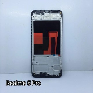 แผ่นรองจาน กรอบกระดูกกลาง จอ lcd สําหรับ Realme 5 Pro