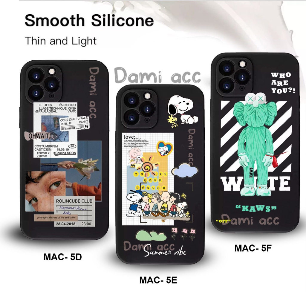 เคสสีดําใหม่ image itel vision 5 macaron liquid case premium