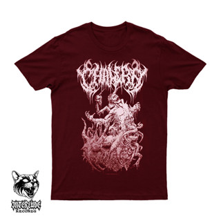 เสื้อยืด Hadeath - CHALERA - สีแดงเข้ม คุณภาพสูง