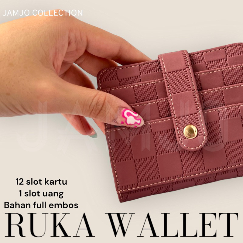 Ruka WALLET WOMEN& 39;S FOLDING WALLET JAMJO CARD WALLET