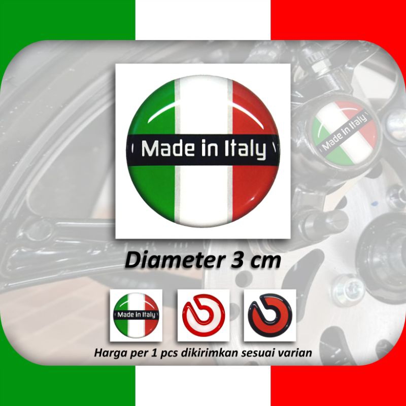 สติ๊กเกอร์นูน Made in Italy Round