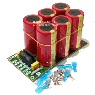 Psu KIT 6 Elco Rubycon USR 10000uF 100V RED RED Plus Skun PCB