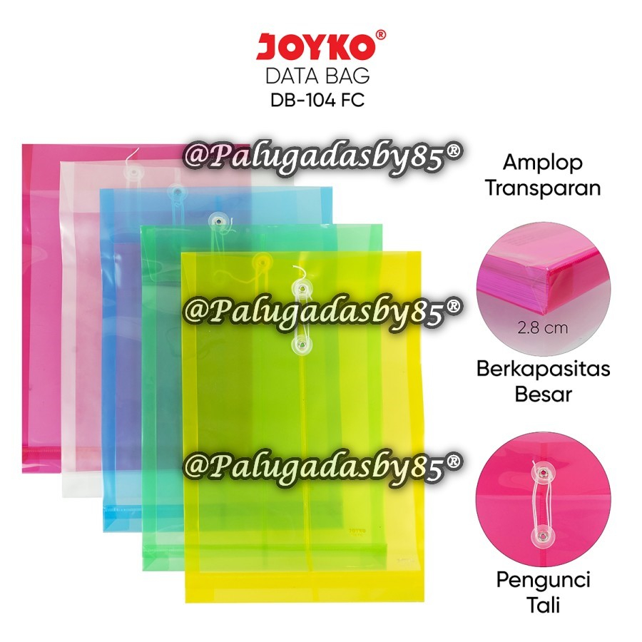 (1 ชิ้น) Joyko DB-104 F4 Folio Strap Folder / Data Bag / Map / Joyko DB-104 F/C Strap Data Bag / Joy