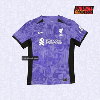 เสื้อกีฬาแขนสั้น ลายทีม LIVERPOOL PLAYER ISSUE THIRD 2023/2024 (ฟรีตัวเลข พิมพ์ชื่อฟรี)