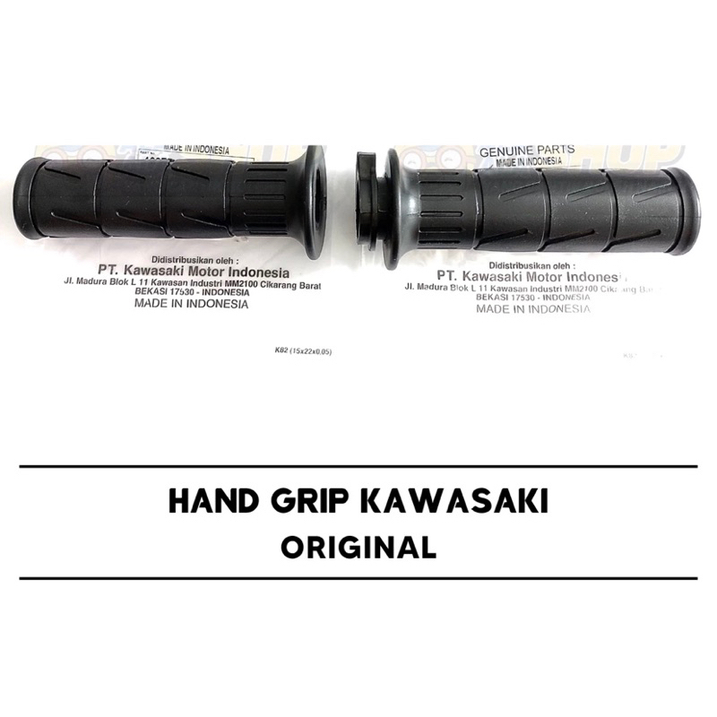 KAWASAKI HANDGRIP GRIP KAZE (46019-1113 & 46075-1156) ORIGINAL KAWASAKI