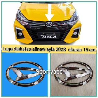 Daithasu allnew ayla โลโก้ด้านหน้า 2023 crome 15 ซม.