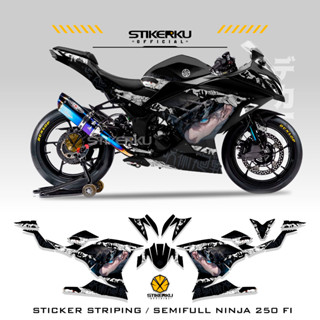 สติกเกอร์ ลาย NINJA250 FI MOTIF 50 JUJUTSU KAISEN GOJO SATORU STICKER STOCK DECALS SEMIFULL STICKER STRIP รถจักรยานยนต์ 2013-2017