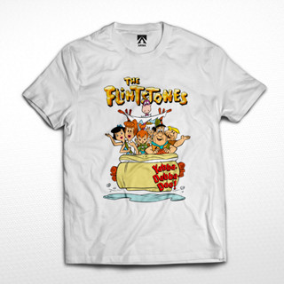 เสื้อยืด พิมพ์ลายการ์ตูน The FLINTSTONES สไตล์คลาสสิก สําหรับผู้ชาย และผู้หญิง