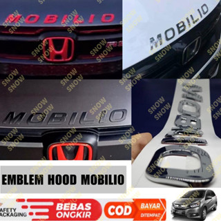 โลโก้สัญลักษณ์ Mobilio สีดํา โครเมี่ยม สีแดง สําหรับรถยนต์