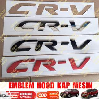 โลโก้ตราสัญลักษณ์ Crv CR-V สีดํา โครเมี่ยม สีแดง สําหรับรถยนต์