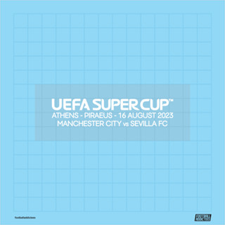 แผ่นแพทช์ MDT UEFA SUPER CUP ATHENS 2023 MANCHESTER CITY