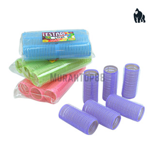 โรลม้วนผมหน้าม้า ขนาดเล็ก อัตโนมัติ ขนาด 2.5 ซม. ต่อแพ็ค [6 ชิ้น)