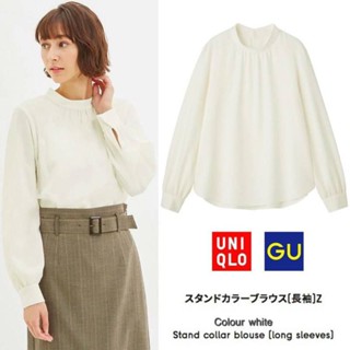 Uniqlo เสื้อเบลาส์ แขนยาว