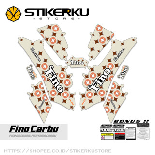 สติกเกอร์ FINO Carb MOTIF 20 FINO OLD FINO 113 FINO OLD YAMAHA MIO FINO สําหรับติดตกแต่งรถยนต์ YAMAHA Stickers Pole New Design Filma stickerkustore