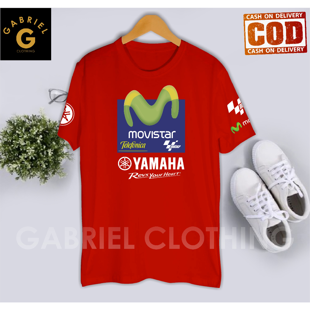 เสื้อยืด M*vistar MotoGP Distro T*lefonica Y*maha วัสดุโพลีเอสเตอร์/เสื้อยืดสําหรับผู้ชายและผู้หญิง 