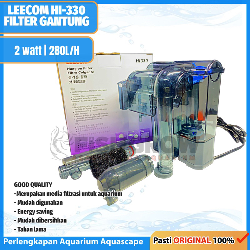 แขวนกรองแขวนบน AQUARIUM AQUSAPE LEECOM HI330 w QKWAEE