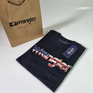 เสื้อยืด ผ้าฝ้าย 100% พิมพ์ลาย Wrangler AMERICA PREMIUM สําหรับผู้ชาย