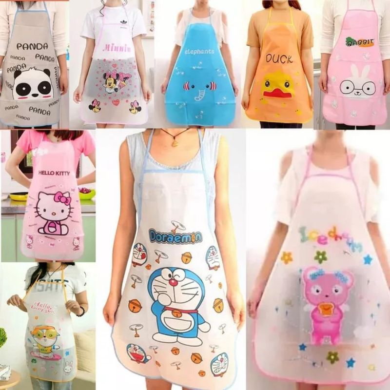 COOKING CLEMEK CHARACTER CLEMEK APRON COOKING APRON กันน้ํา APRON CHARACTER CLEMEK COOKING CHEF APRO