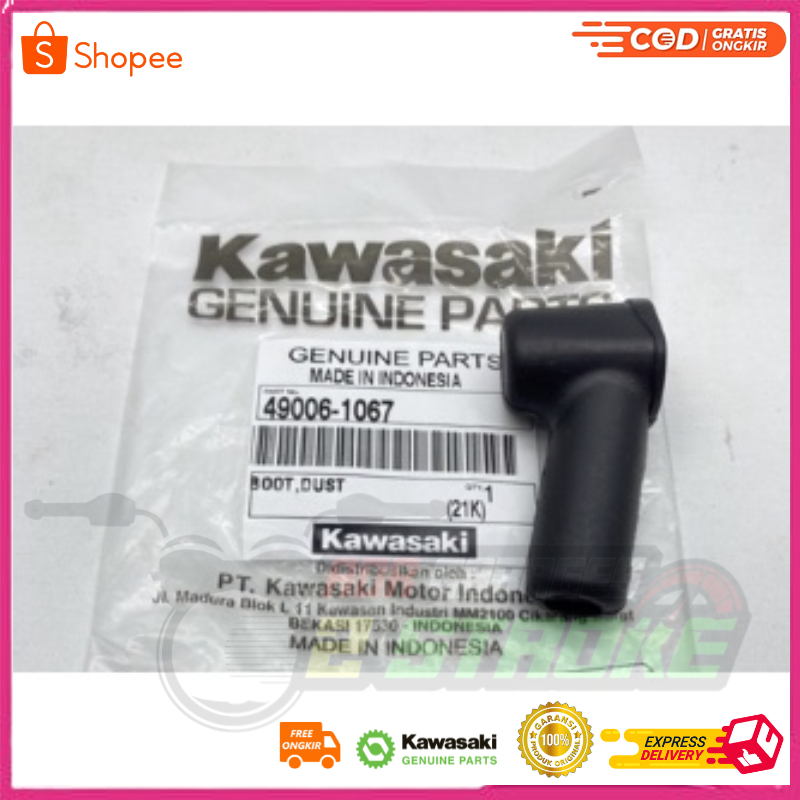 Ninja ฝาครอบสายเบรกหน้า แบบยาง 150r SS M RR NEW OLD Original KGP 49006-1067
