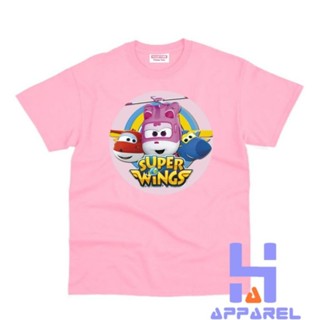 เสื้อยืด พิมพ์ลาย Super WINGS สําหรับเด็ก