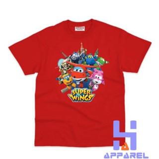 เสื้อยืด พิมพ์ลาย Super WINGS สําหรับเด็ก