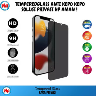 Tempered Glass Anti Gores TG Kaca Anti Spy Privacy Full Layar All Type Hp