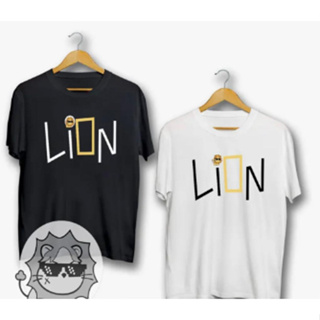 เสื้อยืดผ้าฝ้าย พิมพ์ลายสิงโต LION MY SCHOOL PRESIDENT สําหรับผู้หญิง และผู้ชาย 30S