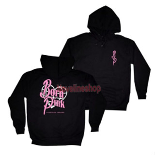 เสื้อแจ็กเก็ตกันหนาว มีฮู้ด ลายโลโก้ BP BORNPINK TOUR WORDART สไตล์เกาหลี