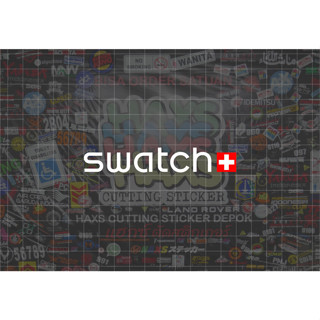 SWATCH สติกเกอร์โลโก้ ขนาด 10 ซม. สําหรับตกแต่งรถจักรยานยนต์ รถยนต์