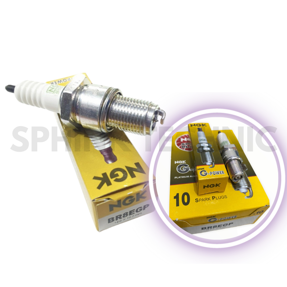 หัวเทียน NGK G-Power Platinum BR8EGP Racing Ninja R RR 150 RXZ NSR Satria เดิม