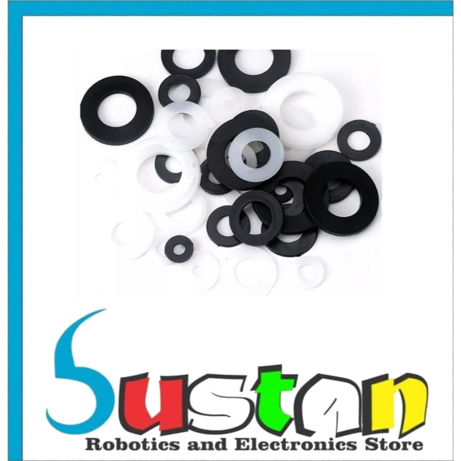 M3 RING NYLON M3X8X1 MM สําหรับ SPACER SCREW น็อตพลาสติก BOLT 3MM