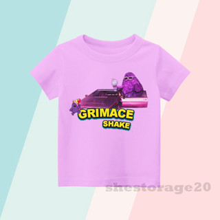 เสื้อยืด พิมพ์ลาย Grimaces SHAKE MCDONALDS สําหรับเด็ก