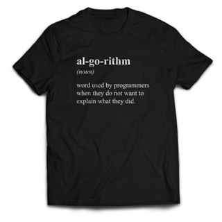 เสื้อยืด พิมพ์ลายโปรแกรมเมอร์ ALGORITHM สําหรับผู้ชาย และผู้หญิง