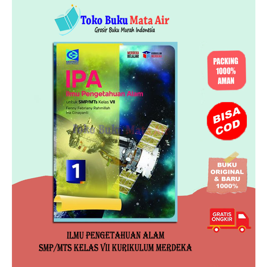 ศาสตร์ธรรมชาติ SMP/MTS CLASS 7 8 9 KUR. INDEPENDENT - GRAFINDO