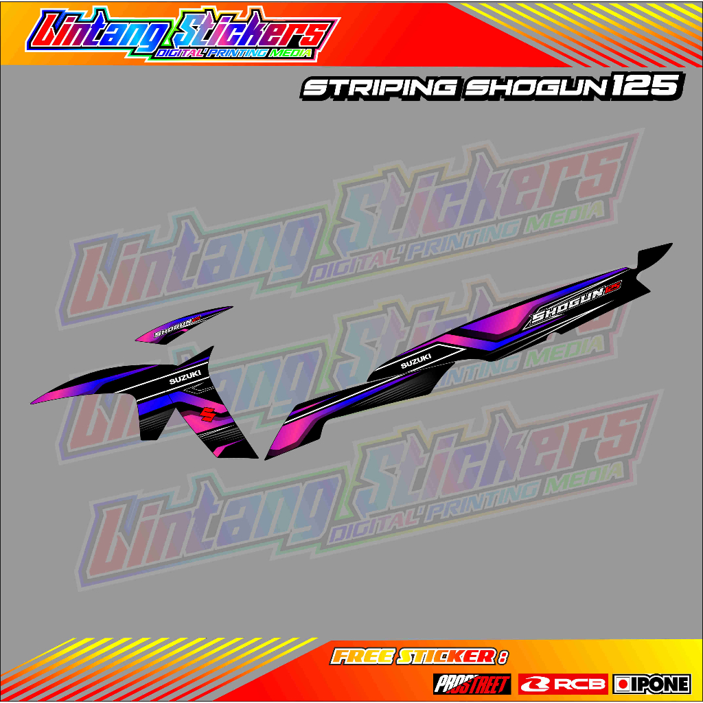 Suzuki SHOGUN 125 VARIATION STRIPING / สติ๊กเกอร์ LIST OF SUZUKI SHOGUN 125 MOTORCYCLE